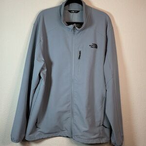 The North Face Men’s XXL WindWall Gray Softshell Zip Jacket